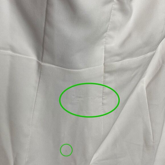 Lulus Mini Dress Womens M White Strapless Bodycon Ruched Sexy Festive Occasion - Picture 8 of 14